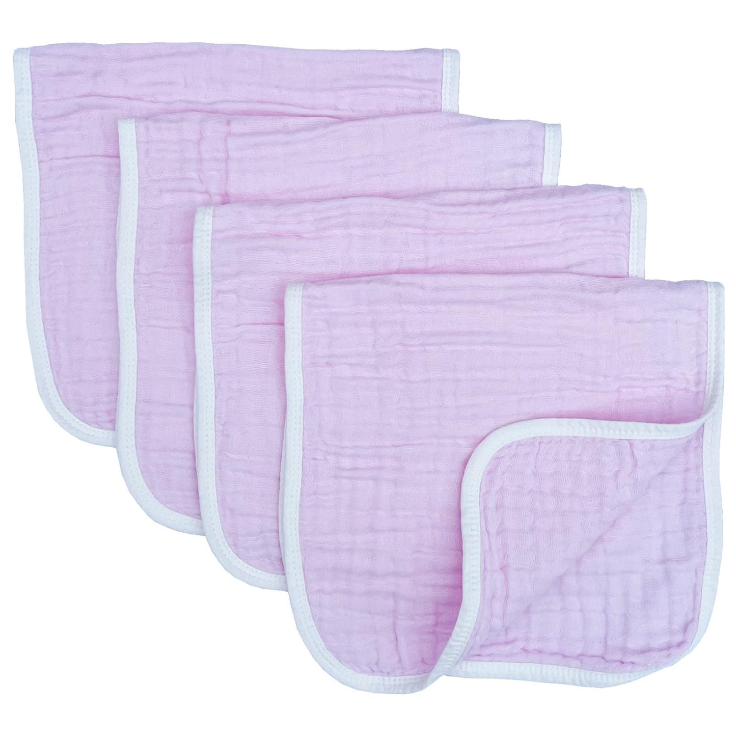 Muslin Burp Cloths with Single Design (set of 4)