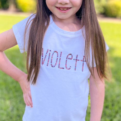 Patriotic Striped Font T-Shirt