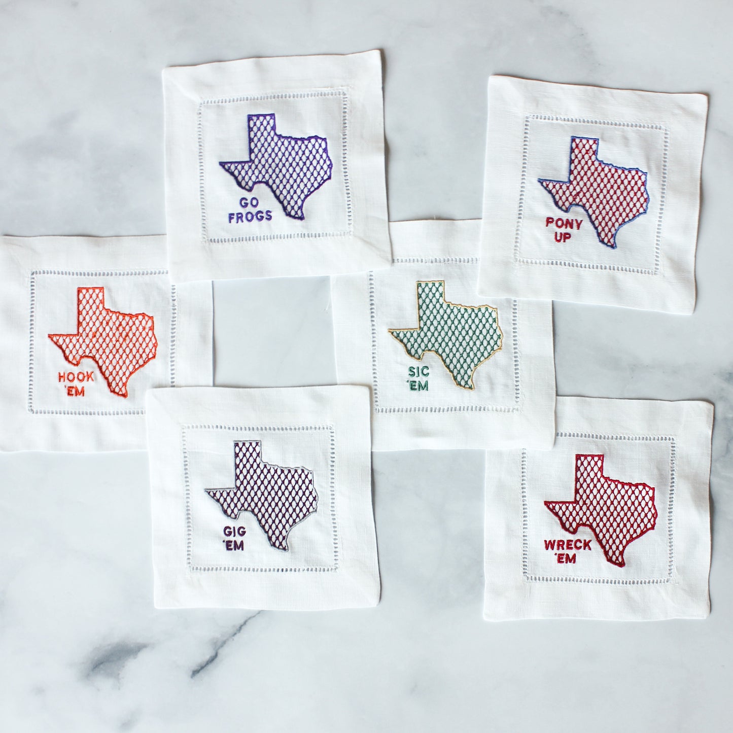 "Texas Forever" Beverage Napkins (set of 4)