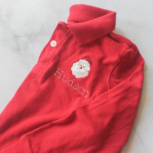 Long Sleeve Santa Polo