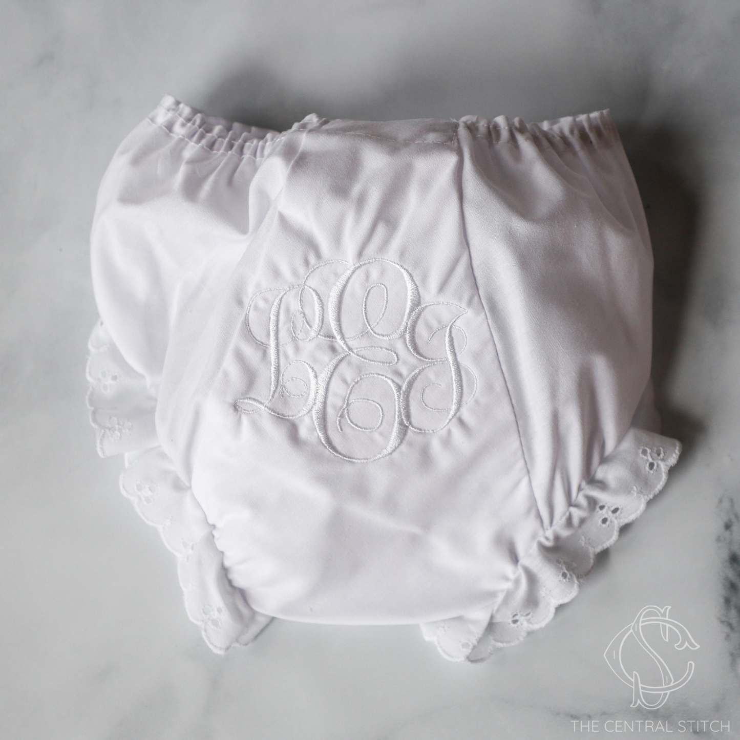 Eyelet Trim Diaper Cover