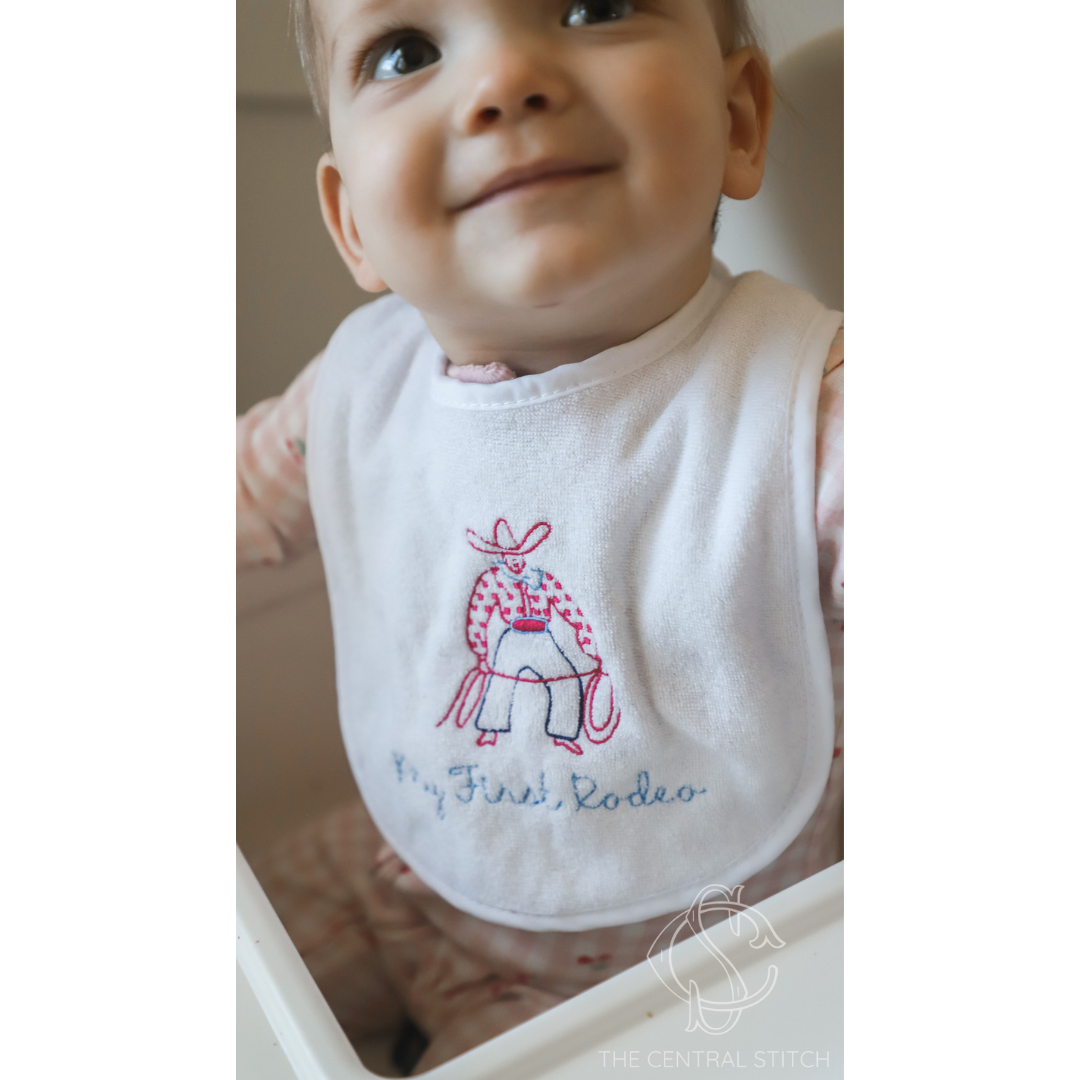 "My First Rodeo" Bib or Burp Cloth