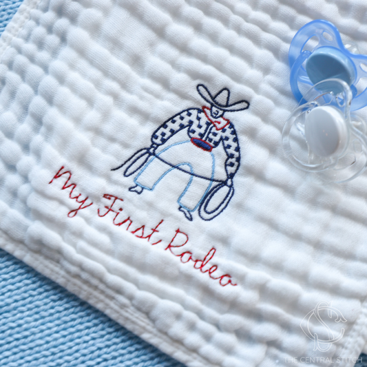 "My First Rodeo" Bib or Burp Cloth